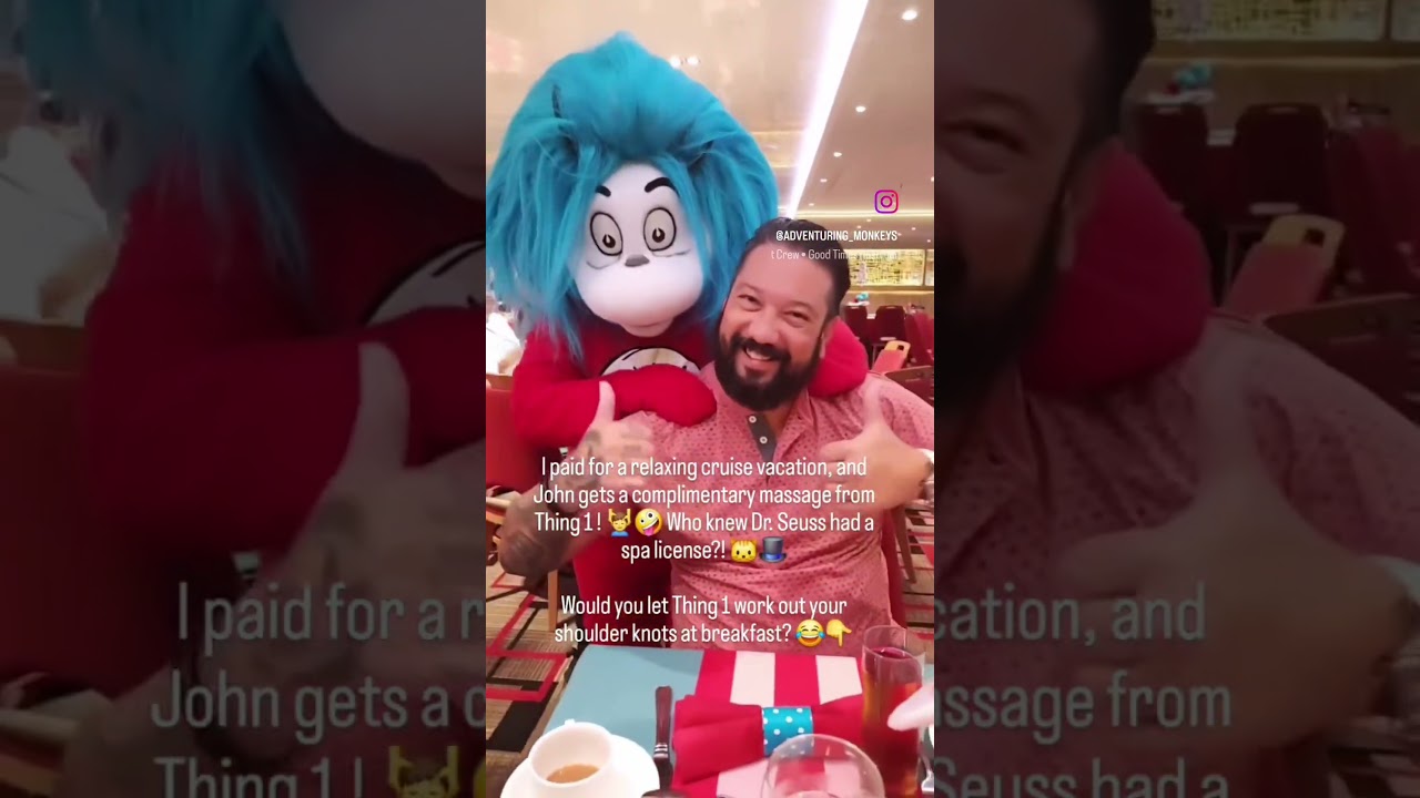 Thing 1’s Deep Tissue Therapy/Carnival Horizon #carnivalcruise #carnivalhorizon #cruise #shorts