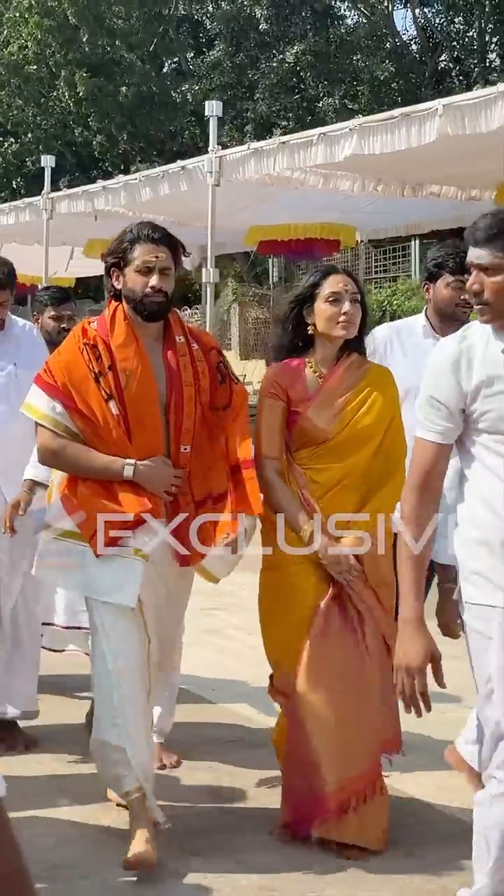 శ్రీశైల మల్లన్నని దర్శించుకున్న నవదంపతులు నాగ చైతన్య, శోభిత ? | #NagaChaitanya | #SobhitaDhulipala
