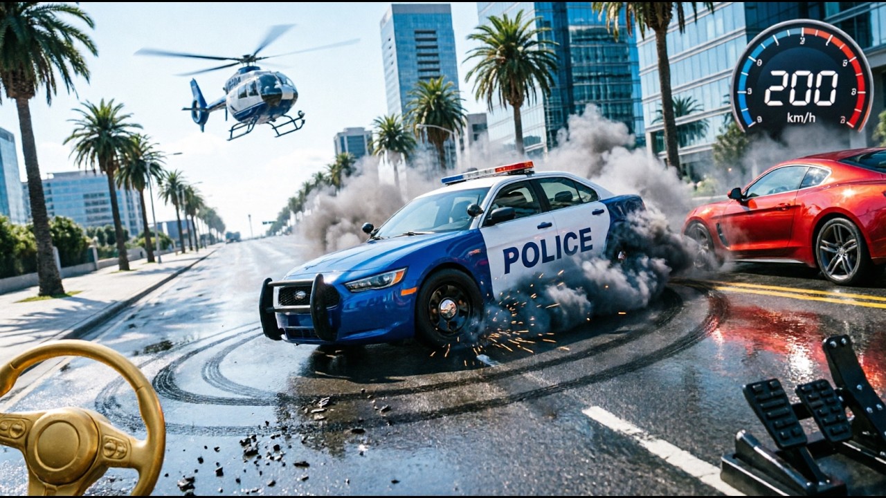 Police Car Chase Simulator 2026 - High Speed Cop Car Pursuit & Crime ...