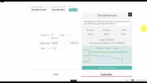 Volatility 25 Index Smart trading Strategy: Touch No Touch 100% Winning