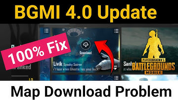 Bgmi map download problem | bgmi 4.0 update map download problem fix