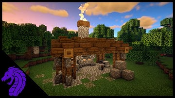 Minecraft | How to Build a Simple Starter Forge | Starter Build for Minecraft 1.17 Caves and Cliffs