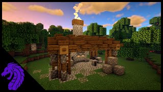 Minecraft | How to Build a Simple Starter Forge | Starter Build for Minecraft 1.17 Caves and Cliffs