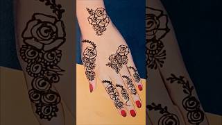 simple floral back hand mehendi design fr party ? henna