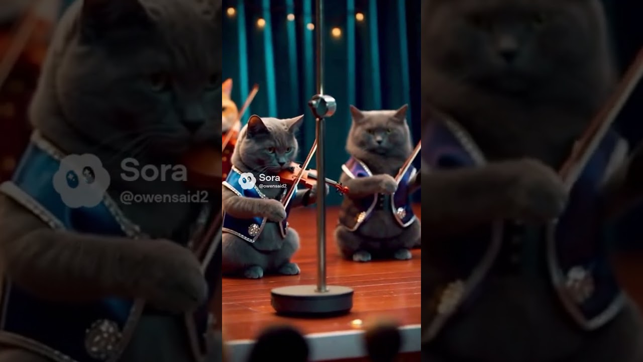 These Cats Playing Violin is ADORABLE! 🎻🐱 Classical Music Cats!