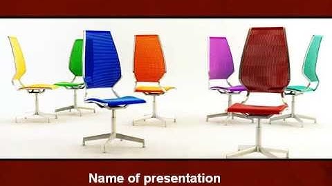 Chairs PowerPoint Template by PoweredTemplate.com
