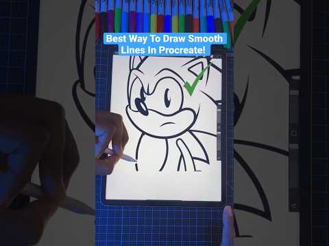 Do This To Draw Smooth Lines In Procreate   Easy procreate art shorts