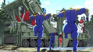 Char & Getter Team Running to the Gundam (GQuuuuuuX Arc Meme)[ガンダム ジークアクス シャアアズナブル 走 ゲッターロボ アーク チーム]