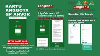 Cara mendaftar Kartu Tanda Anggota Gerakan Pemuda Ansor Nahdlatul Ulama 