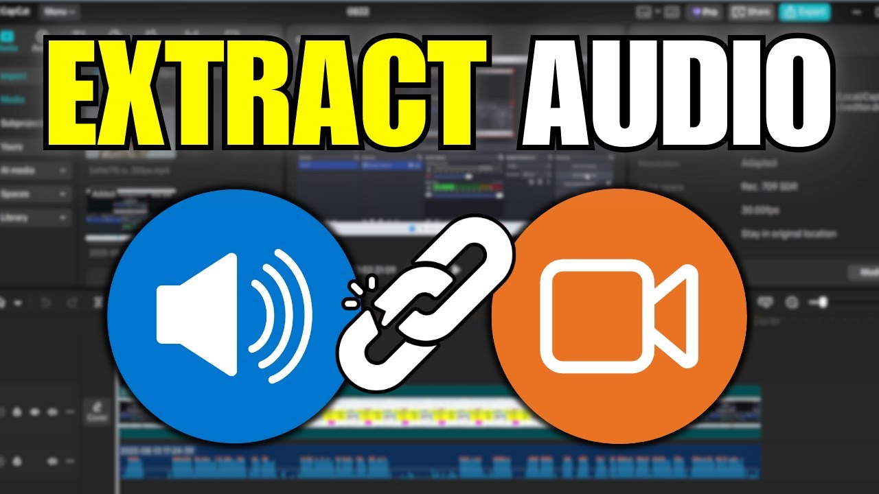 How To Separate Audio From Video in CapCut PC