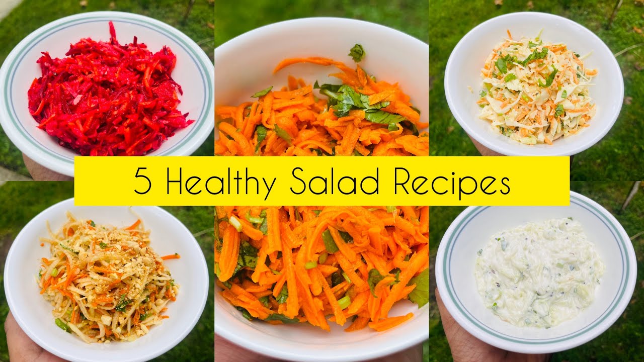 5 Healthy Salad Recipes in TamilABC SaladThai Papaya SaladColeslaw