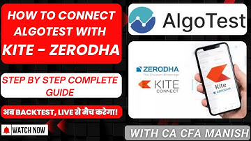 Algotest Broker Setup Complete Details in Hindi | How to connect Algotest with Zerodha