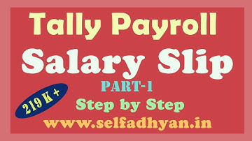 Payroll Calculation in Tally ERP 9 | Salary Slip & Pay Sheet in Tally ERP9 - Tally Tutorial in hindi