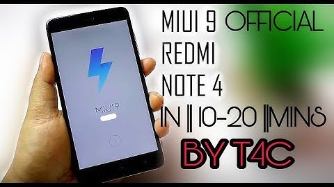 HOW TO INSTALL MIUI 9 OFFICIALLY IN REDMI NOTE 4/4x | NOVEMBER 2017 ||