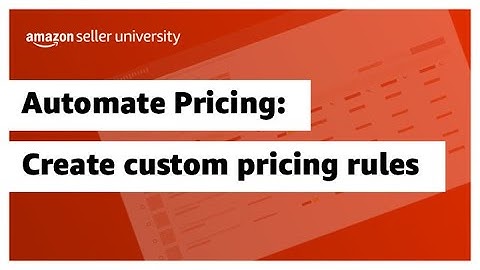Automate Pricing: Create custom pricing rules
