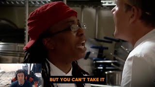 10 Times Gordon Ramsay Got Attacked in Hell's Kitchen! Reaction