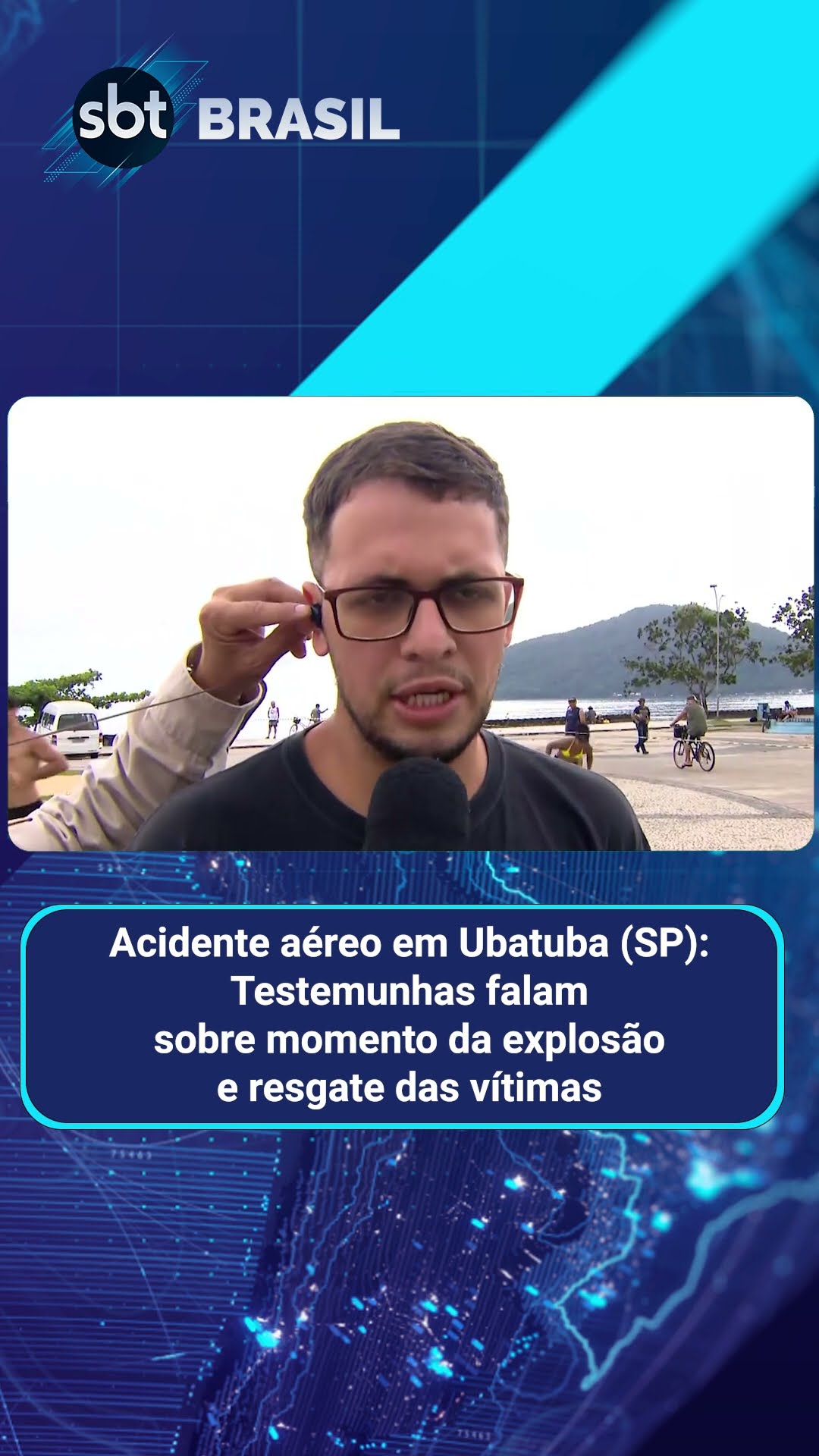 Passageira de avião que explodiu em Ubatuba (SP) está em estado grave | SBT Brasil (10/01/25)