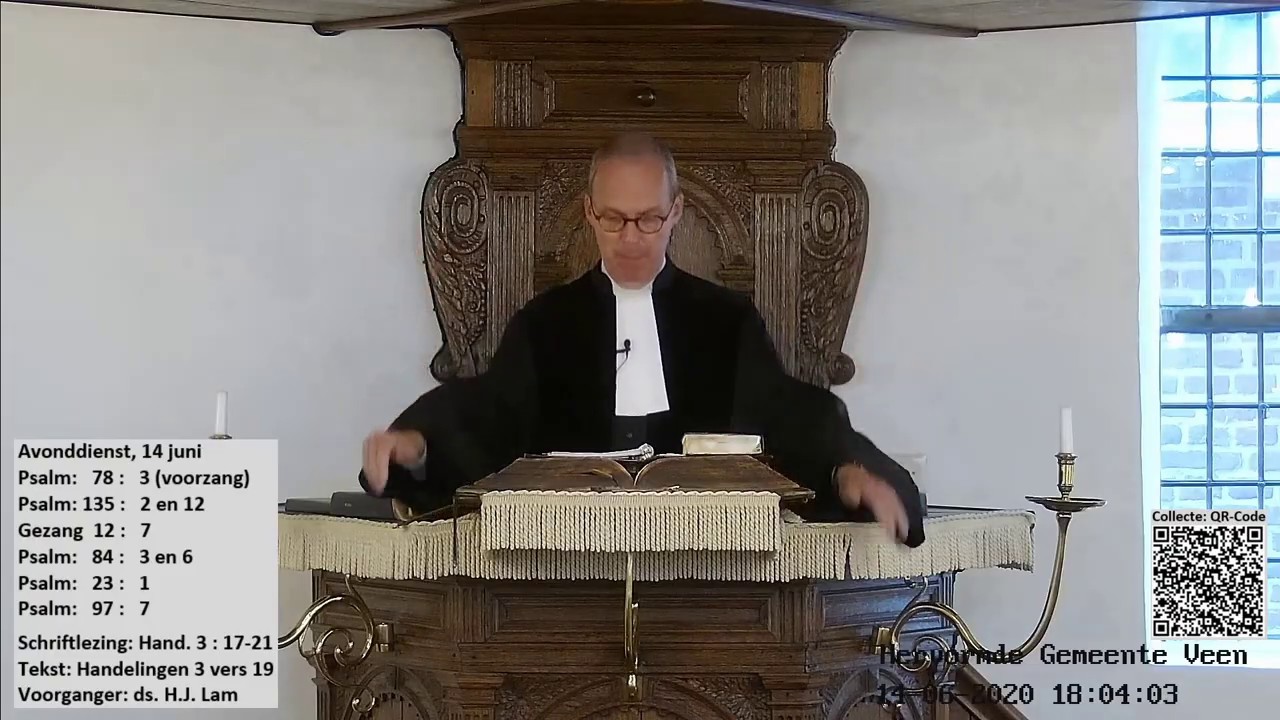 Live stream HGV - Avonddienst 14 juni 2020 - ds. H.J. Lam (Werkendam