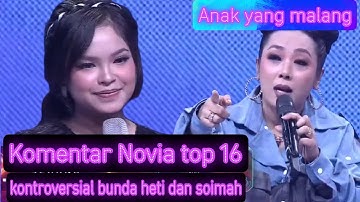 Polemik Komentar Novia bunda Heti bilang lagi fit soimah bilang tidak fit dan keteteran