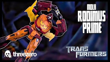 Threezero Transformers MDLX Articulated Figures Series Rodimus Prime @TheReviewSpot