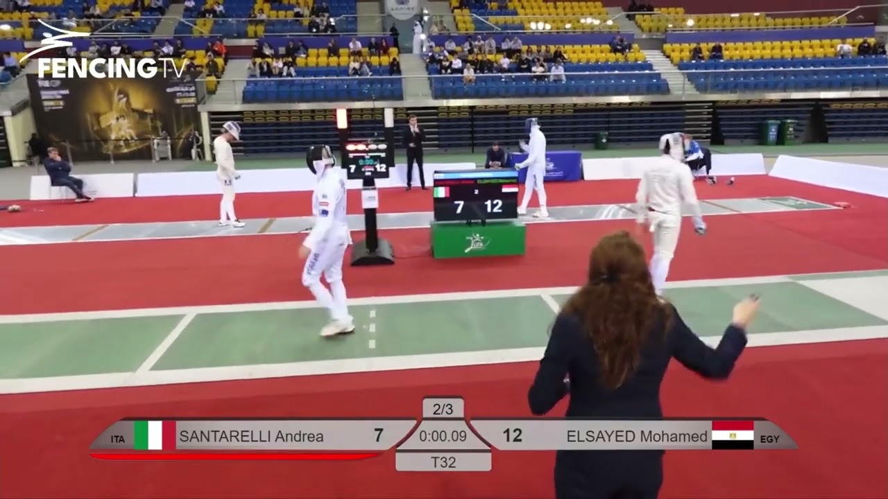 2026.1.25 Doha Men’s Epee-T32 SANTARELLI big come back vs elsayed mohamed