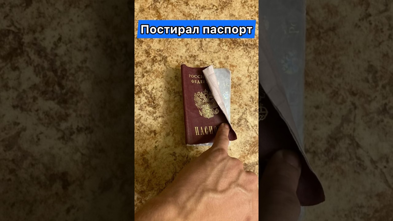 Постирал паспорт