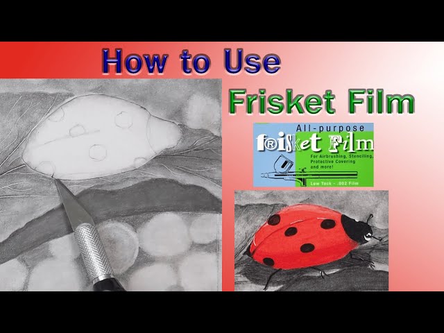 How to Use Frisket Film - Masking in artwork - (Awesome drawing