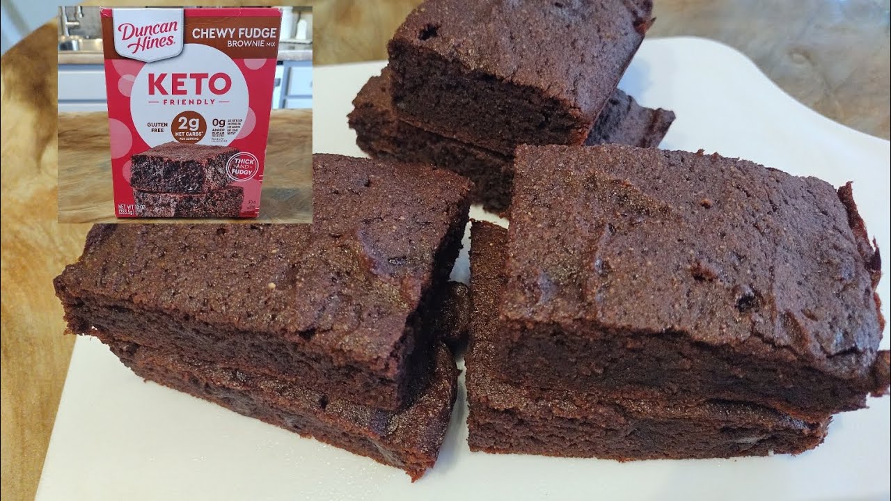 Quick & Easy Duncan Hines Keto Chewy Fudge Brownies Review YouTube