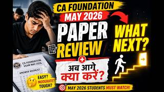 CA Foundation Exam Paper review and what next after exam || By CA Rajesh Sharma #cafoundationsep2026