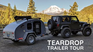 Teardrop Camping Trailer Tour | 2020 Timberleaf Trailer