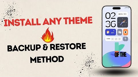 Install Any MIUI Theme Using Backup File 🔥 | Apply Any Theme Easily on MIUI & HyperOS #miuithemes