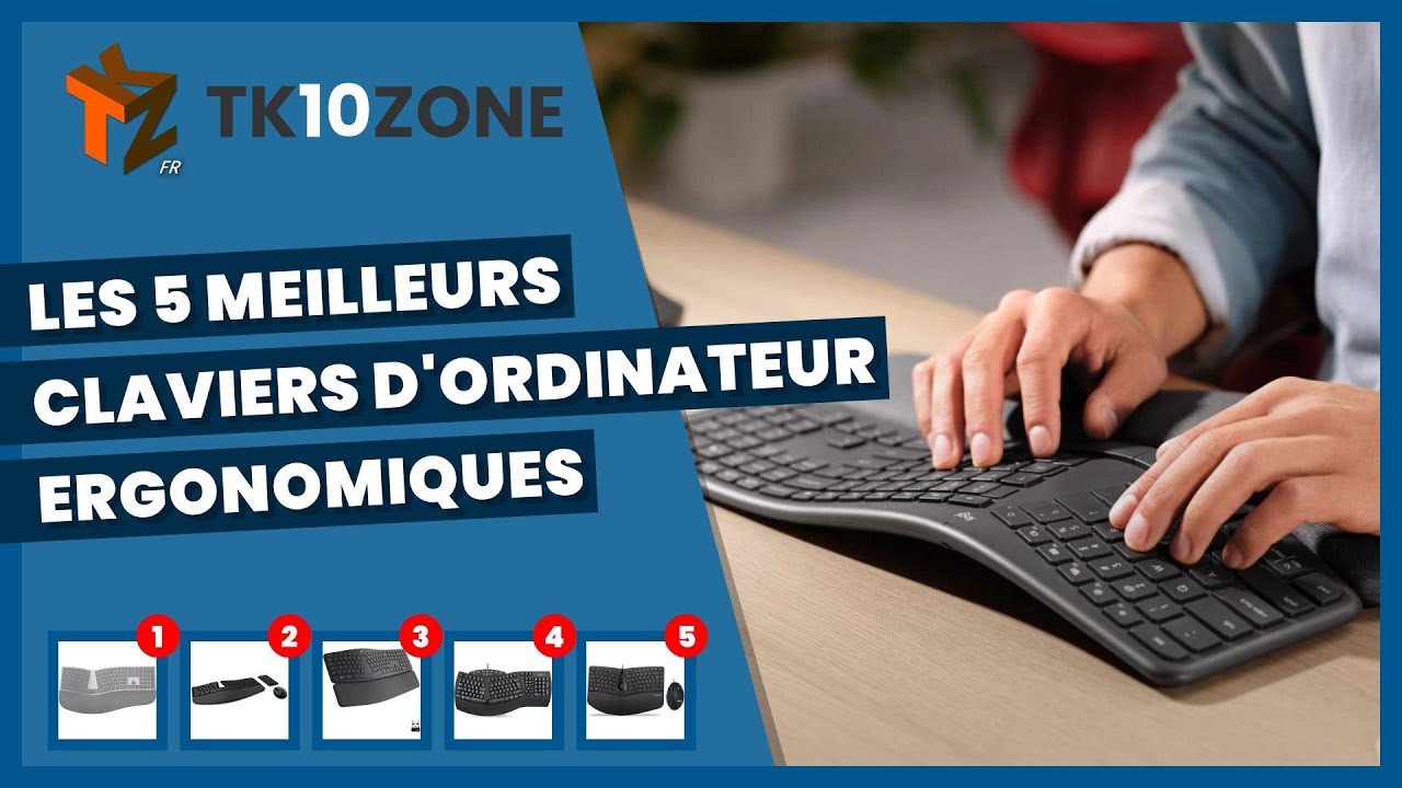 Clavier ergonomique : notre avis sur les meilleurs claviers ergo