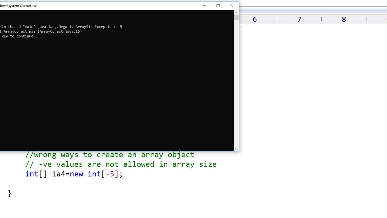 array object creation - YouTube