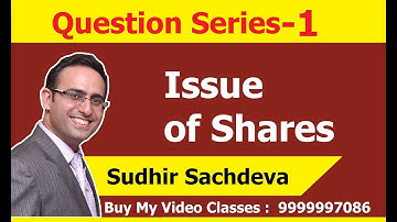 Issue Of Shares- Part-1 || 5 Minutes Accounting