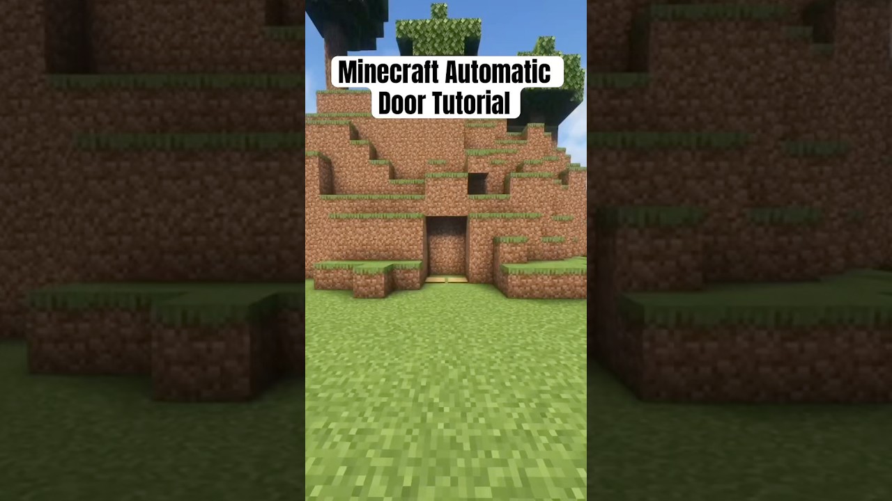 Minecraft Automatic Door Tutorial | MINECRAFT