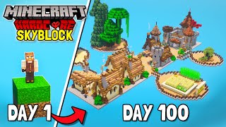 I Survived 100 Days in SKYBLOCK in Minecraft Hardcore