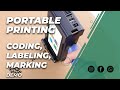 Handheld inkjet v1h printer demo