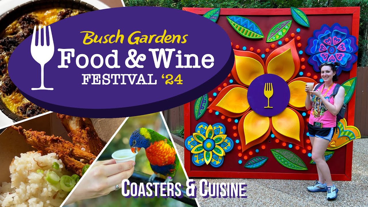 VLOG: Busch Gardens Williamsburg Food & Wine Festival 2024 | Loch Ness Monster, Griffon & More!