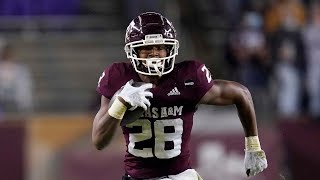 Isaiah Spiller Texas A\&M Aggies College Career Highlights [Welcome to Chargers]