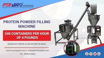 Protein Powder Filling Machine | FOR-BRO Engineers