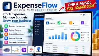 ExpenseFlow – Expense Management System with PHP & MySQL | SaaS Dashboard Demo