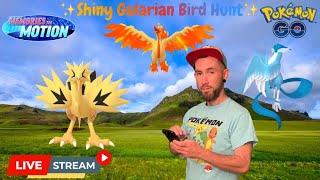 🎉Sunday funday! Galarian Bird hunt🪽GBL⚔️Raids &amp; more✨Pokémon Go LIVE!🤞