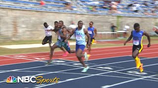 Christian Coleman battles Noah Lyles to the line in EPIC Bermuda 100m | NBC Sports
