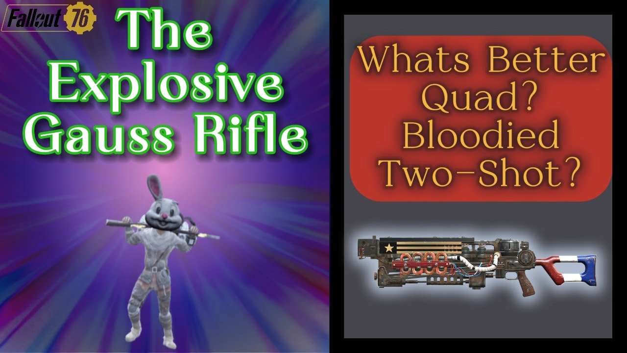 How Good Is The Explosive Gauss Rifle? -Fallout 76 - YouTube