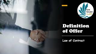 WHAT IS AN OFFER?
