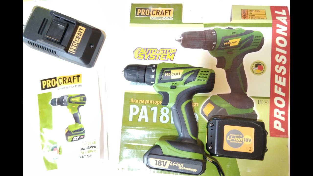 Аккумулятор на шуруповерт Procraft PA-18 PRO,Запчасти на шуруповерт ...