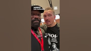 "Can you stop beating us all up? No!" Epic Usyk and Chisora exchange