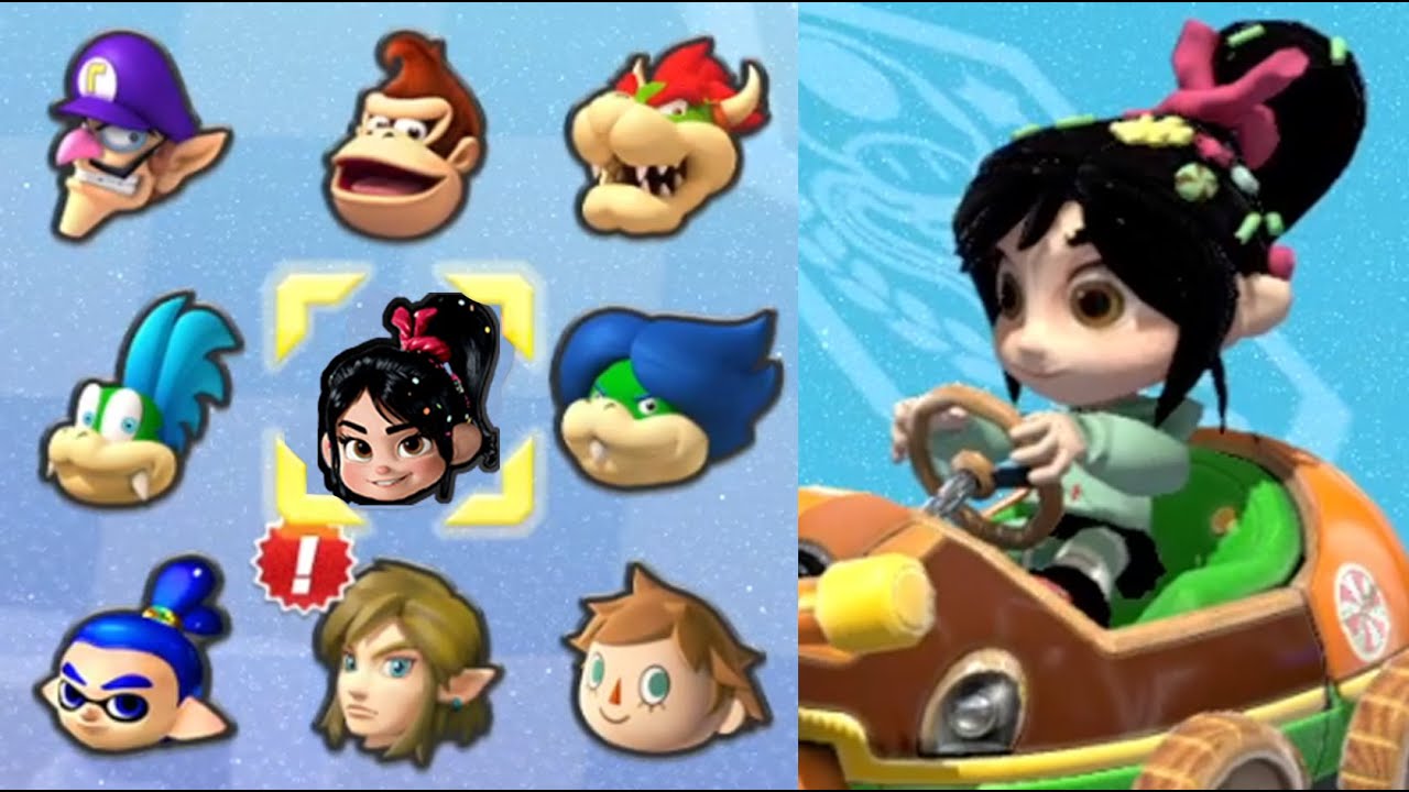 Vanessa Vanellope in Mario Kart 8 Deluxe! (Moon Cup)