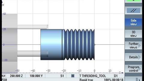 Threading Cycle(Cycle 99) In Siemens 828D Turning In Hindi