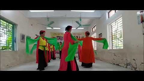 CLB văn nghệ bến ngọc múa hát chèo Ta đi chợ dốc làn điệu lới lơ bến ngọc ngày 13/09/2022